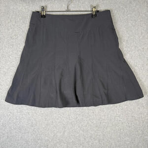 Athleta Women's Size 2 Gray/Black Wear About Pleated Tennis Athletic Skirt